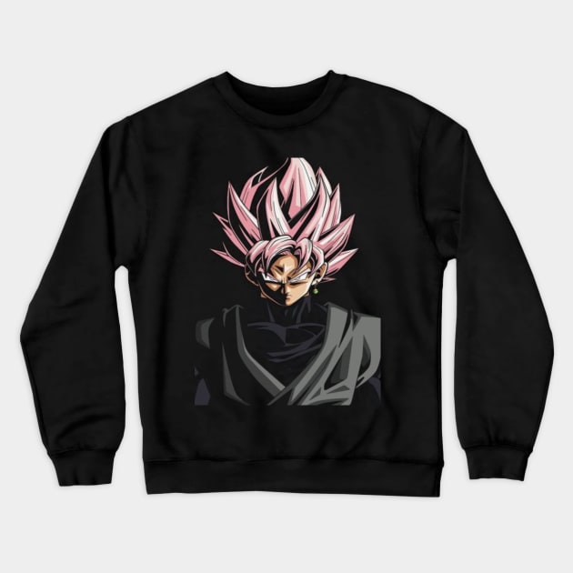 Goku Black of DB Super Crewneck Sweatshirt by phxaz